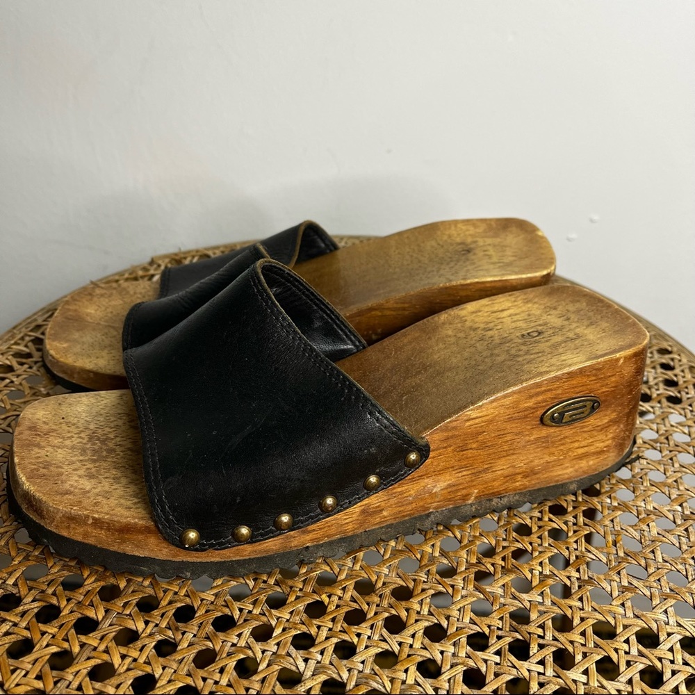 Vintage Bogo wood clogs